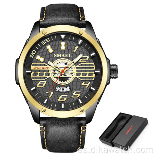 Reloj deportivo de moda para hombre SMAEL Reloj de cuarzo para hombre